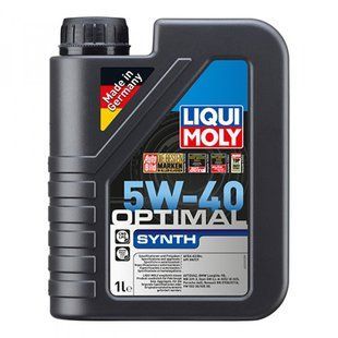 Синтетична моторна олива Liqui Moly Optimal Synth SAE 5W-40 1 л. (3925) 3925 фото