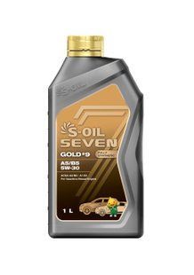 Моторна олива S-OIL SEVEN GOLD #9 A5/B5 5W-30 синтетична, універсальна 1л (SNGFE5301) SNGFE5301 фото