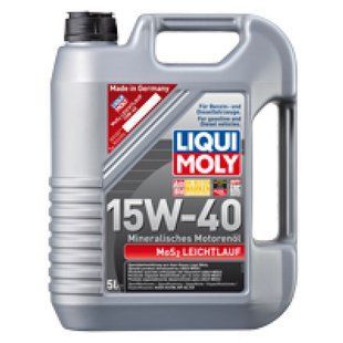 Минеральное масло Liqui Moly MoS2 Leichtlauf Super Motoroil SAE 15W-40 5 л. 2571 фото