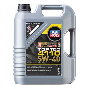 НС-синтетическое моторное масло LIQUI MOLY Top Tec 4110 SAE 5W-40 5 л. (21479) 21479 фото