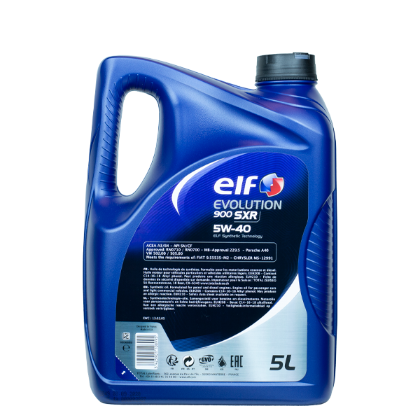 Моторне масло, синтетичне Elf Evolution 900 SXR 5w40 5L (213913) 213913 фото