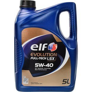 Моторне масло, синтетичне Elf Evolution Full Tech LSX 5W40 5L (213922) 213922 фото