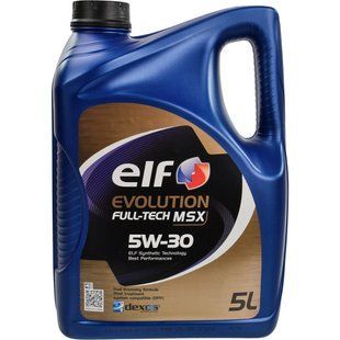 Синтетична моторна олива Elf Evolution Full Tech MSX 5W30 5L 213932 фото